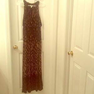 Soma Maxi Black and Tan dress!